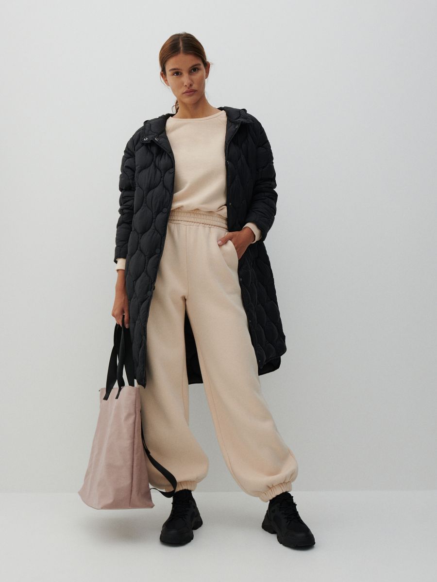 lightweight quilted coat