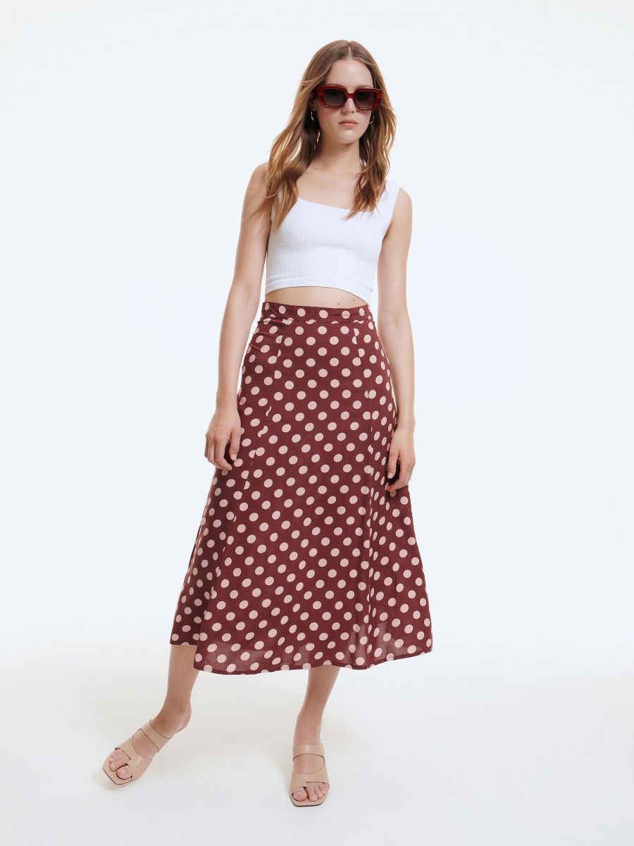 cotton on polka dot skirt