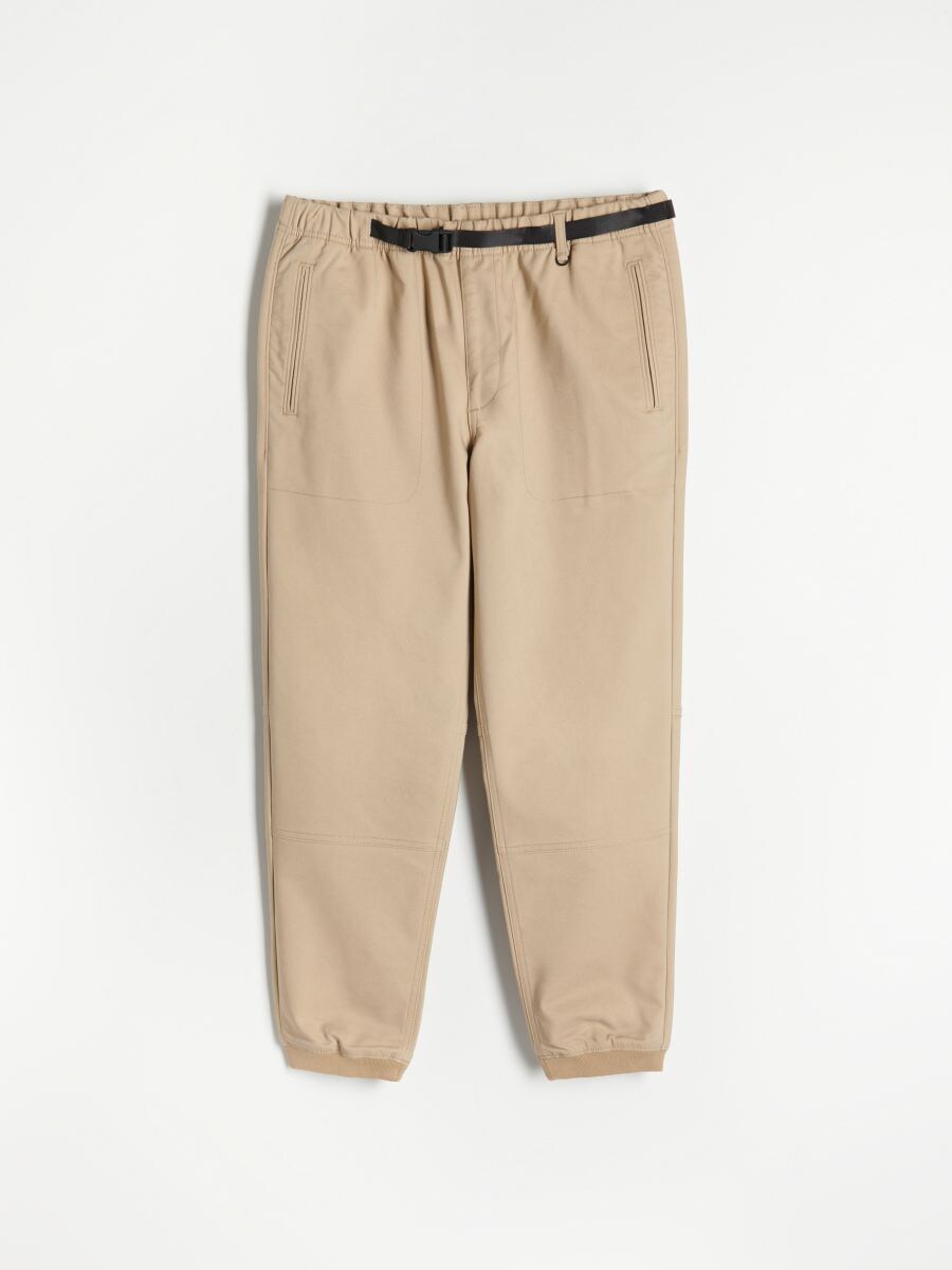 boys tan joggers