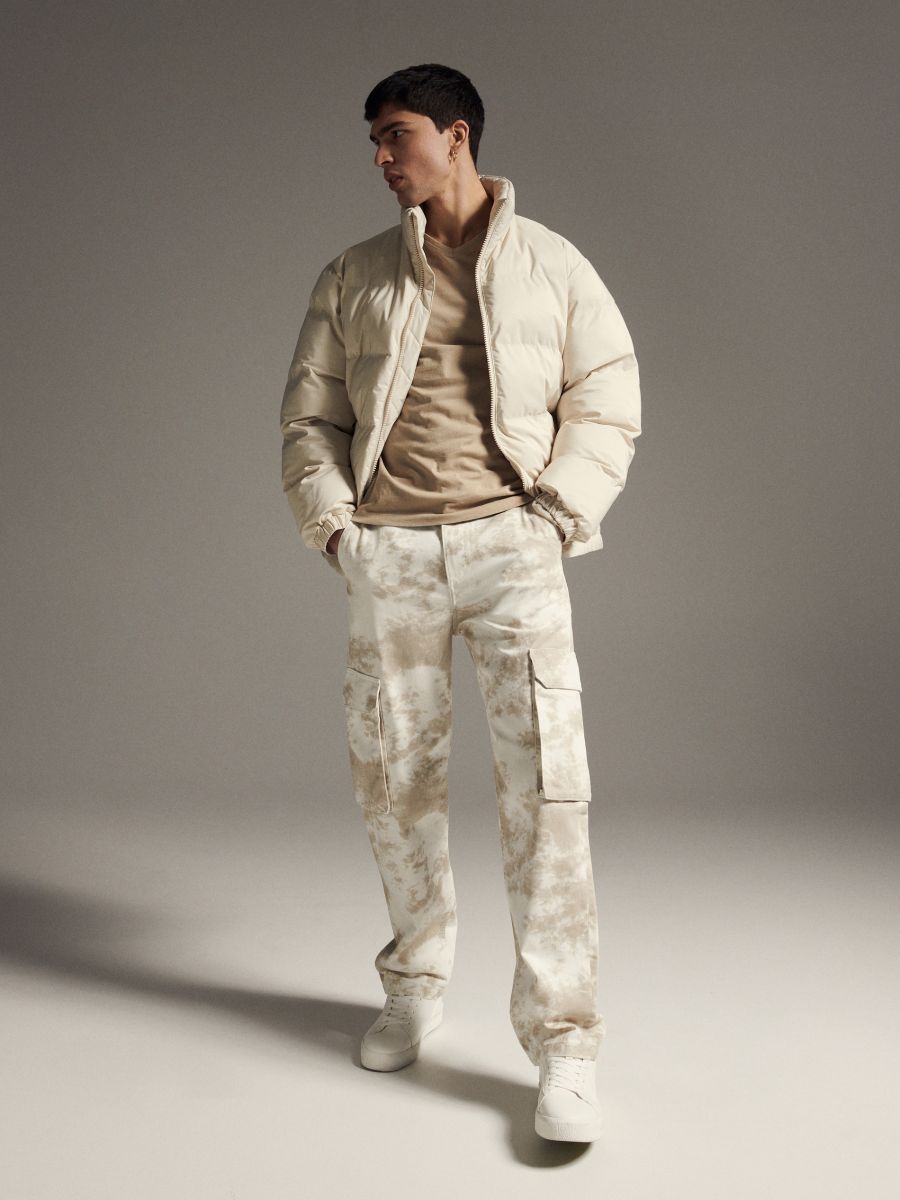 cargo trousers cream