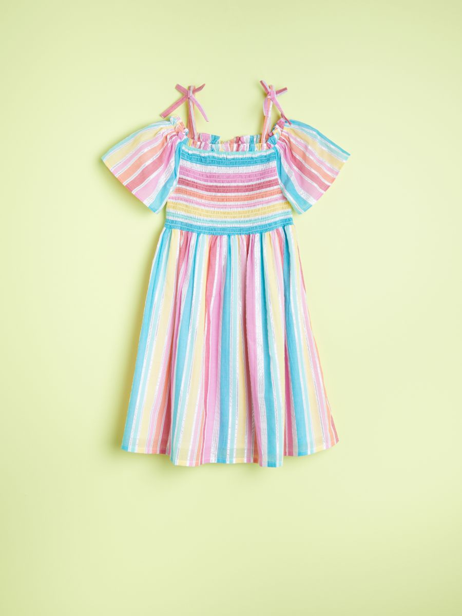 multicolour stripe dress