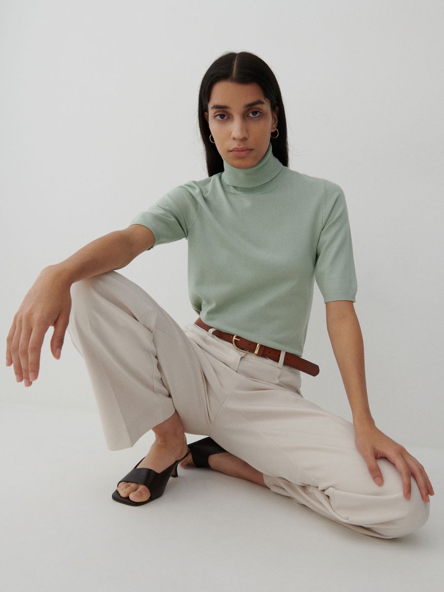 short sleeve turtleneck