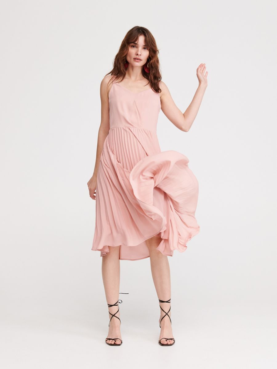 pleated bottom dress