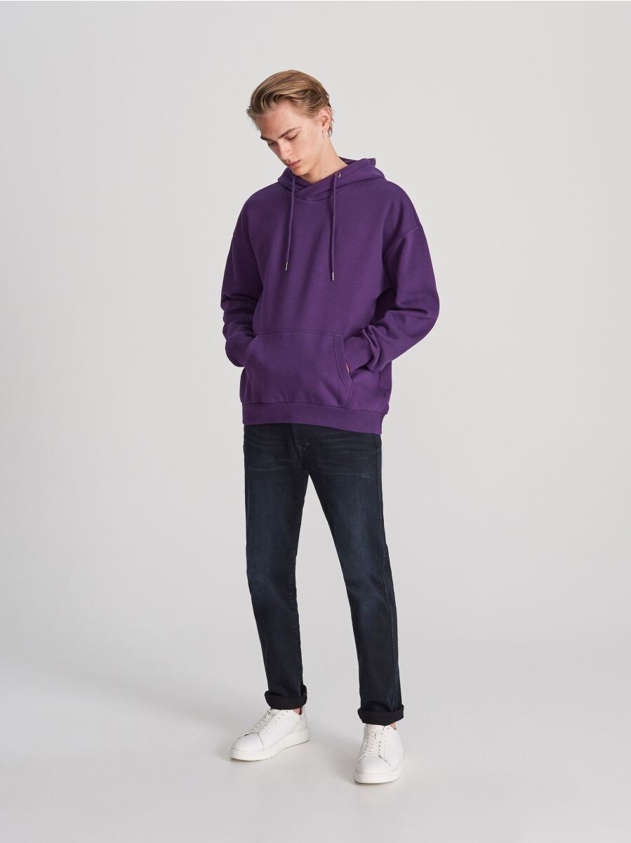 purple hoodie plain