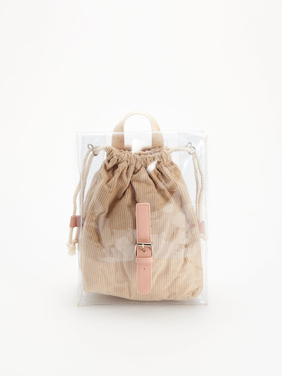 sac a dos transparent zara