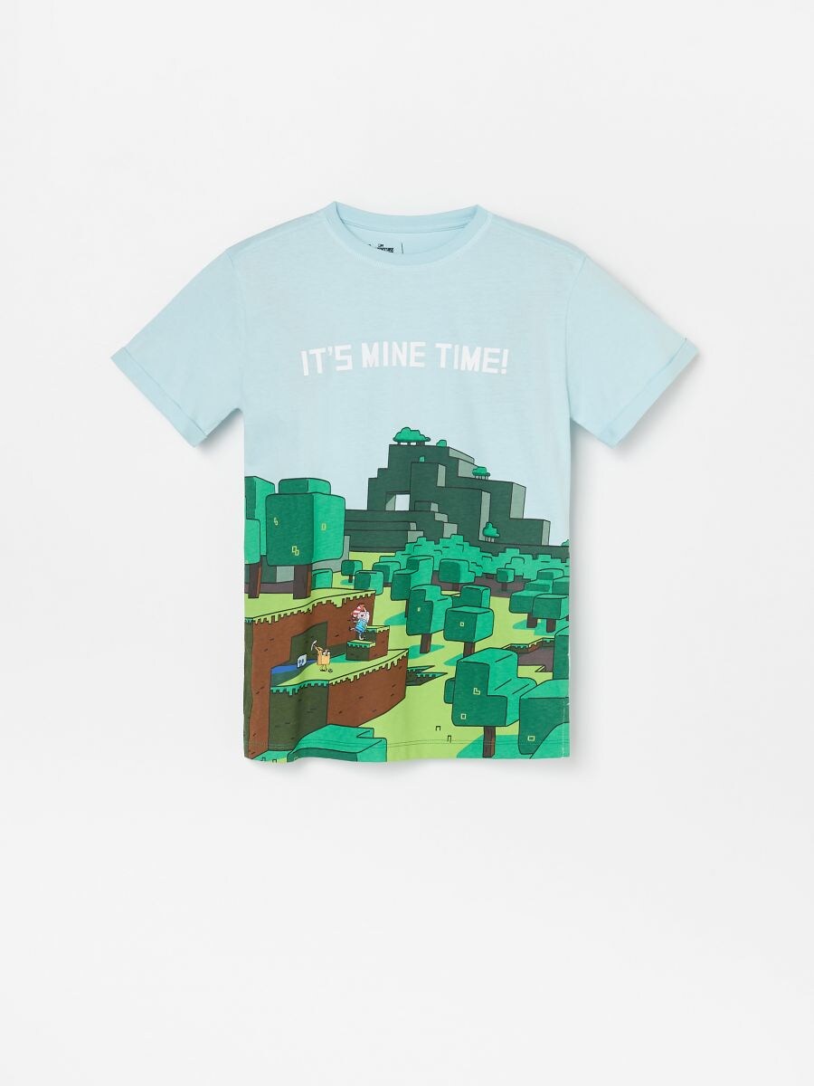 Buy Online Adventure Time X Minecraft T Shirt Reserved Wo137 50x