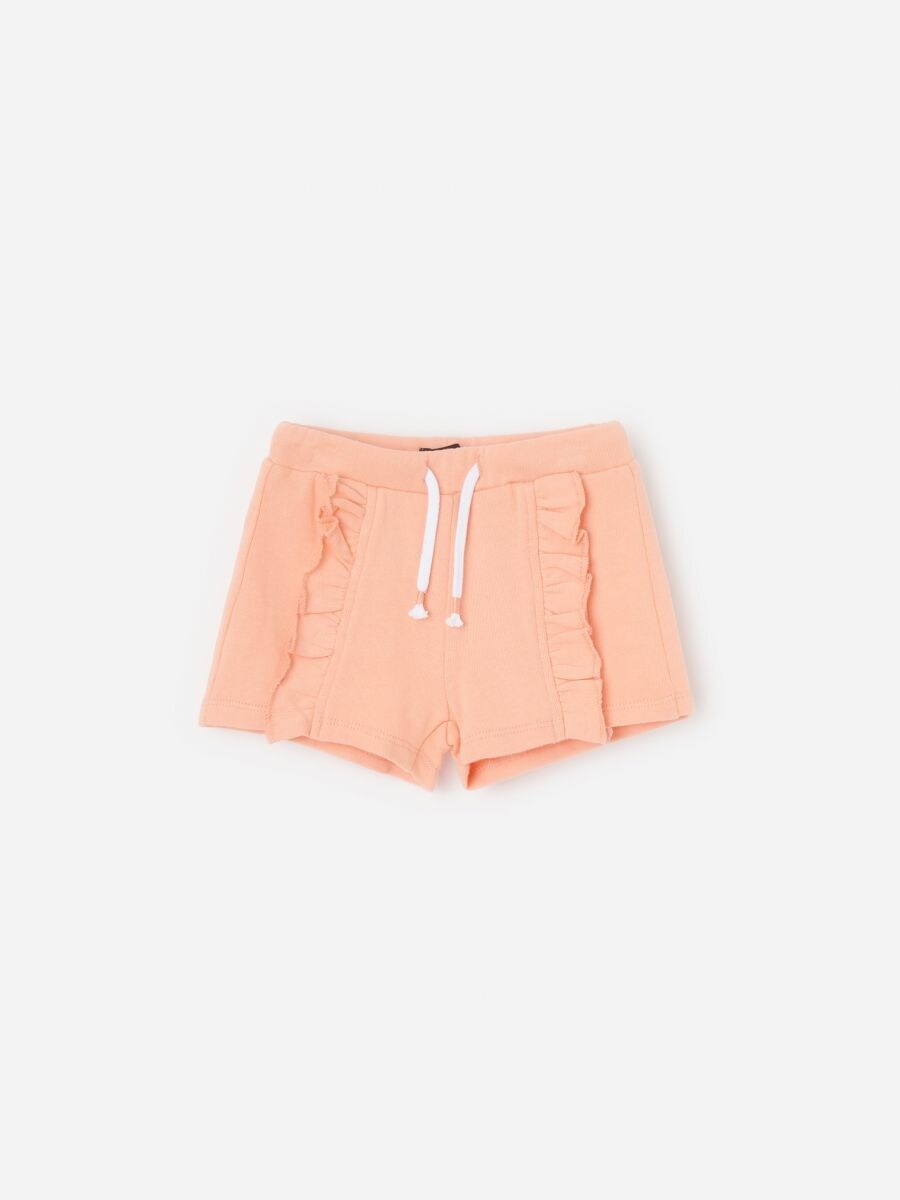 orange sweat shorts