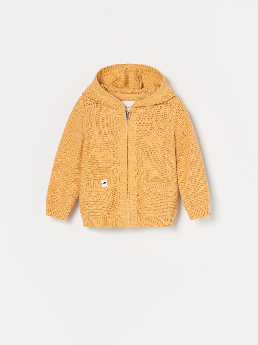 zip knitted hoodie, RESERVED, XK537-17M