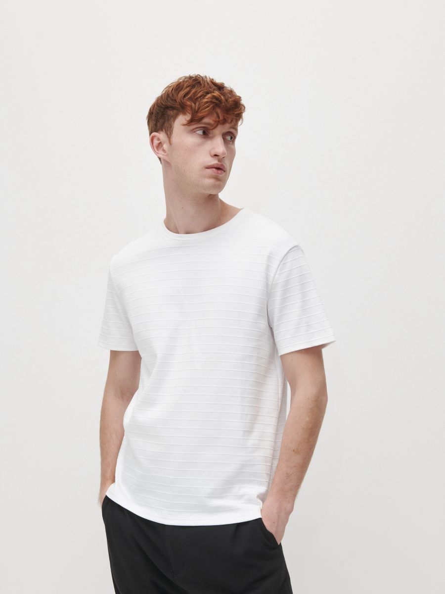 all saints striped t shirt