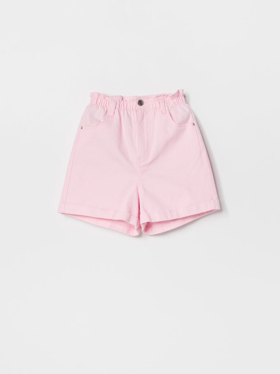 paperbag shorts pink