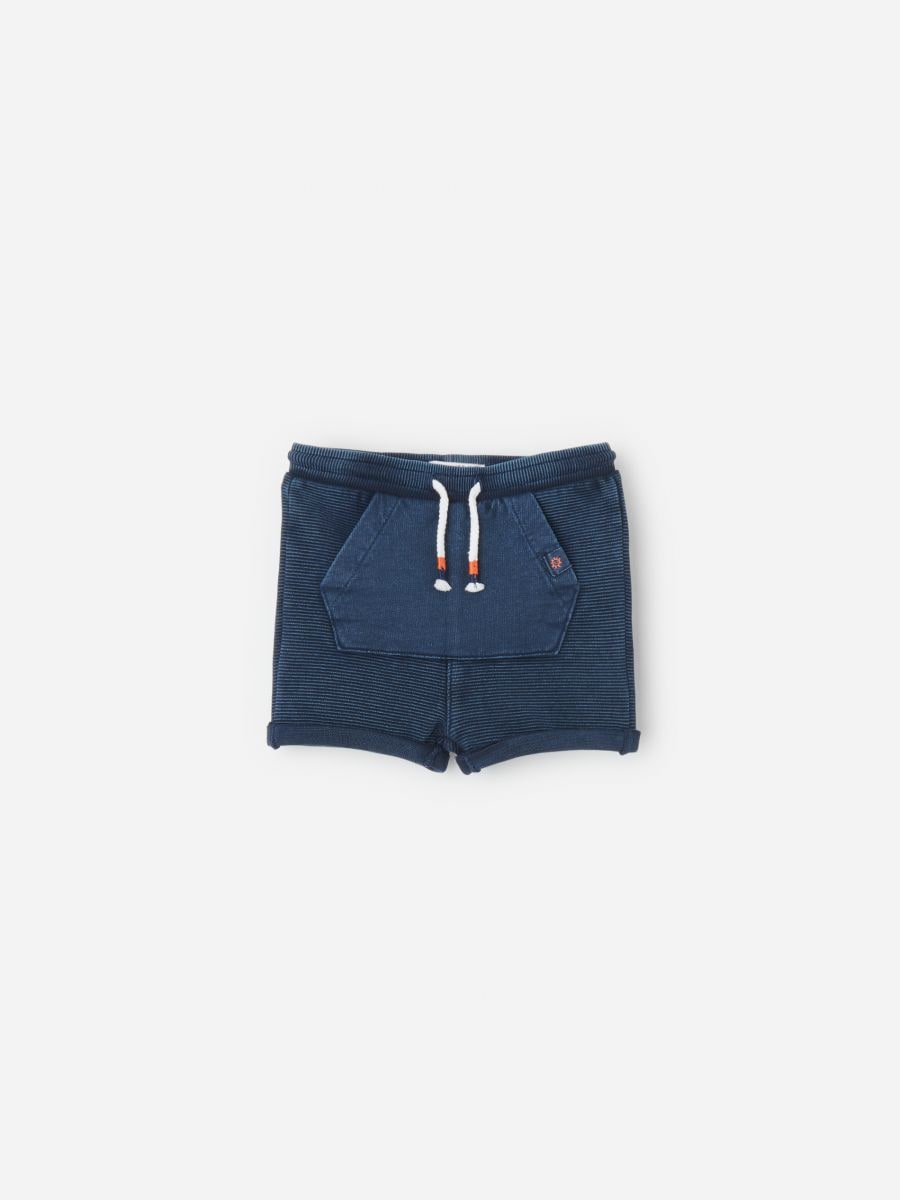 navy cotton shorts